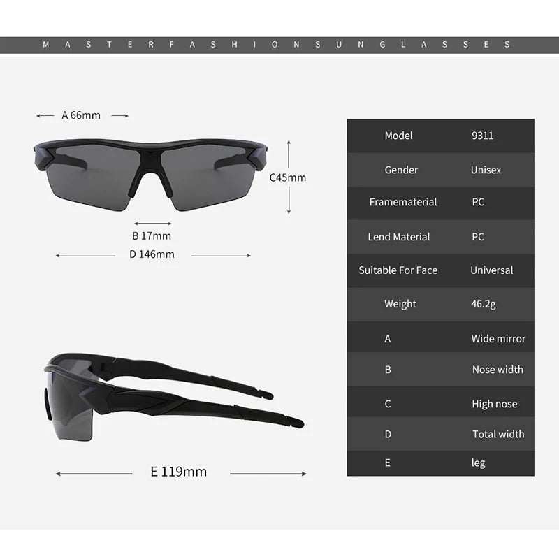 Outdoor Sports Bicicleta Eyewear, Mountain Bike Óculos, Road Ciclismo Óculos, Motocicleta Óculos, RR7425