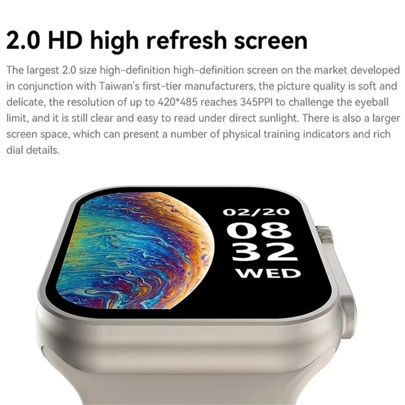 A15 ultra 7 + 1 smartwatch masculino relógios inteligentes bluetooth chamada feminino relógio eletrônico mensagem push monitor de saúde ip67 à prova dip67 água